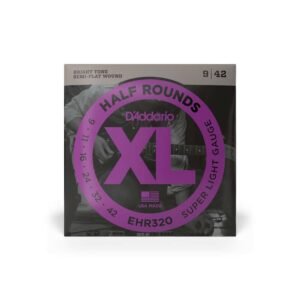 EHR320 CUERDAS GUITARRA ELECTRICA HALF ROUNDS SUPER LIGHT 09-42 DADDARIO