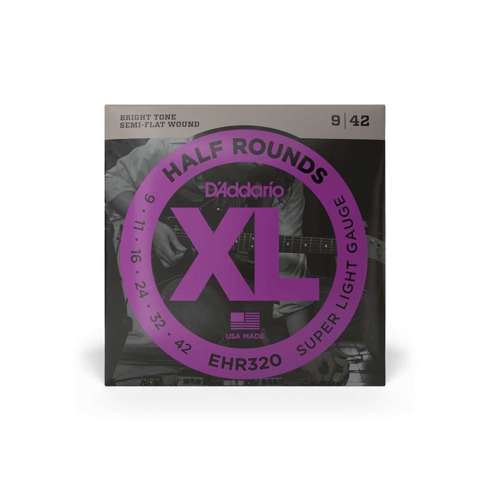 EHR320 CUERDAS GUITARRA ELECTRICA HALF ROUNDS SUPER LIGHT 09-42 DADDARIO