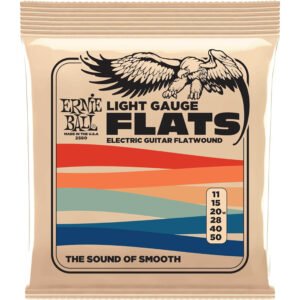 P02580 CUERDAS GUITARRA ELECTRICA LIGHT STAINLESS STEEL FLATWOUND 11-50 ERNIE BALL