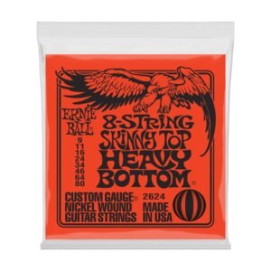 P02624 CUERDAS GUITARRA ELECTRICA SKINNY TOP HEAVY BOTTOM SLINKY 8-STRING 9-80 ERNIE BALL