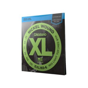 EXL165-6 CUERDAS BAJO ELECTRICO XL REGULAR LIGHT TOP/MEDIUM BOTTOM 6-STRING 32-135 DADDARIO
