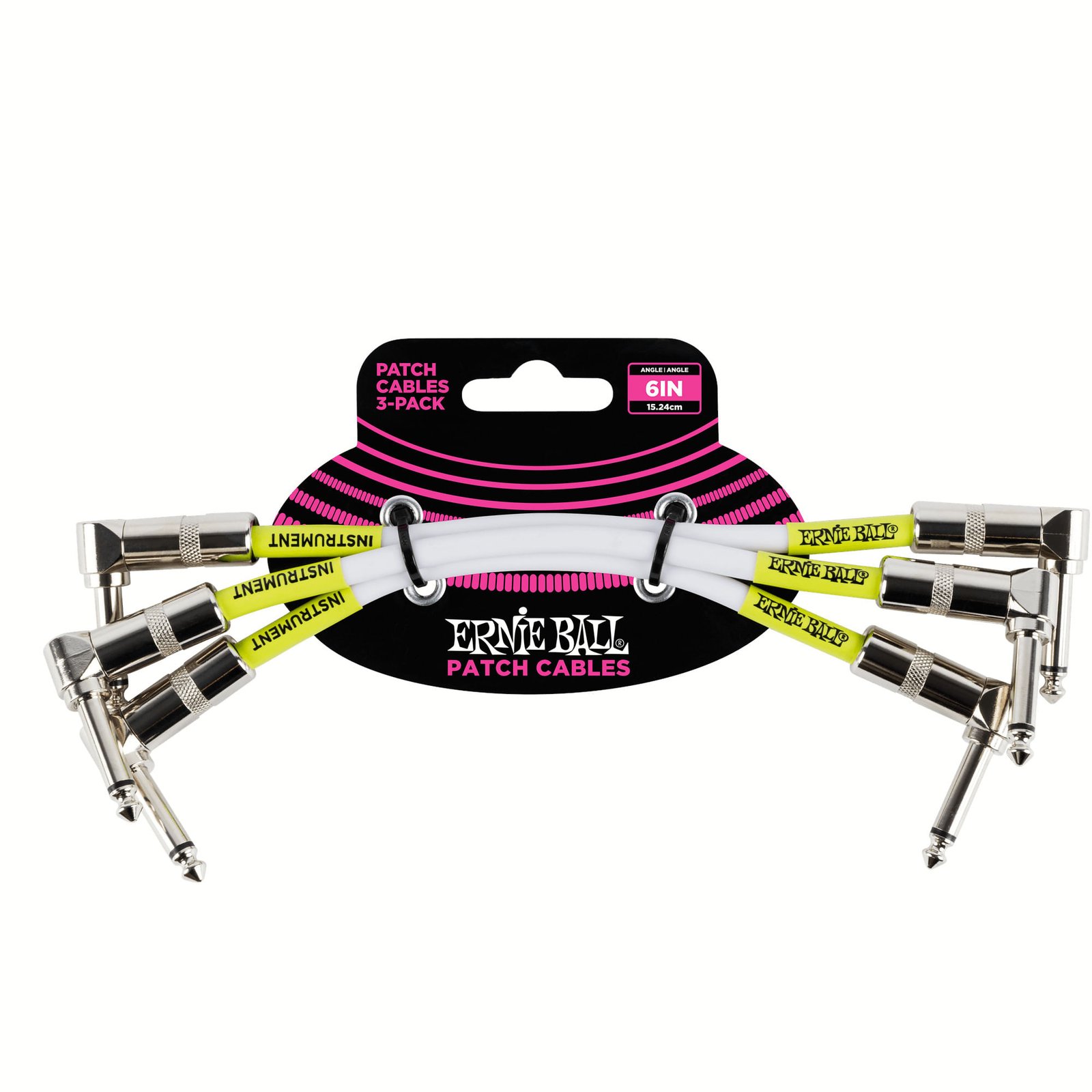 P06051 PACK 3 - 6'' CABLE INSTRUMENTO ERNIE BALL